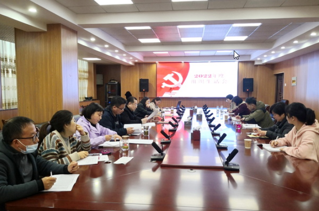 第一黨支部召開2022年度組織生活會暨民主評議黨員大會