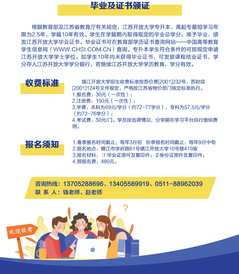 鎮江開放大學招生簡章