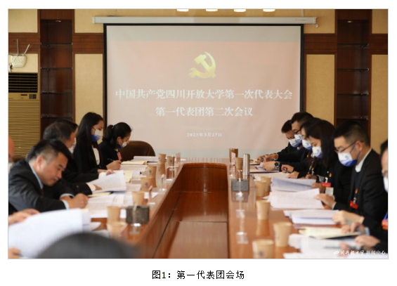 四川開放大學第一次黨代會各代表團熱烈討論、認真審議“兩委”報告
