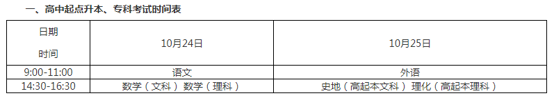 2020年廣西區成人高考時間？