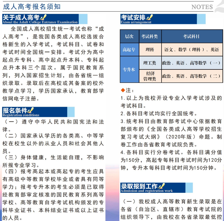 成都信息工程大學成人高等教育2023年招生簡章