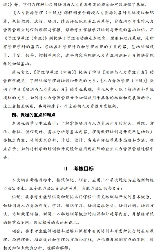 2024年江蘇自學考試大綱14056培訓與人力資源開發(高綱4361) 2024年江蘇自學考試大綱14056培訓與人力資源開發(高綱4361)