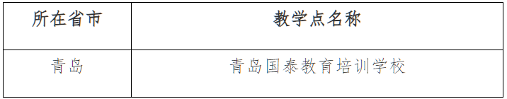 山東理工大學關于高等學歷繼續教育校外教學點設置的公示