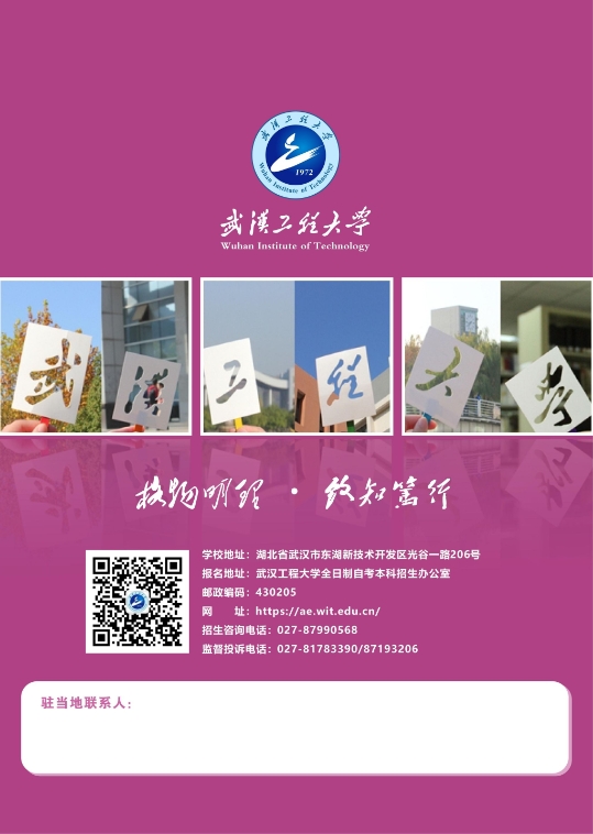 武漢工程大學2025年全日制自考本科（專升本）招生簡章