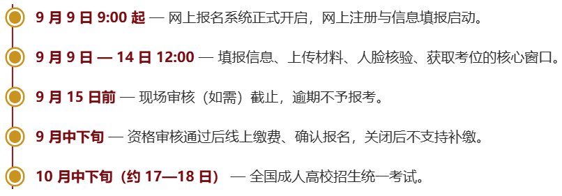 2026廣東成考專升本怎么報名：專科證核驗、政英專業課、111元報名費一覽 