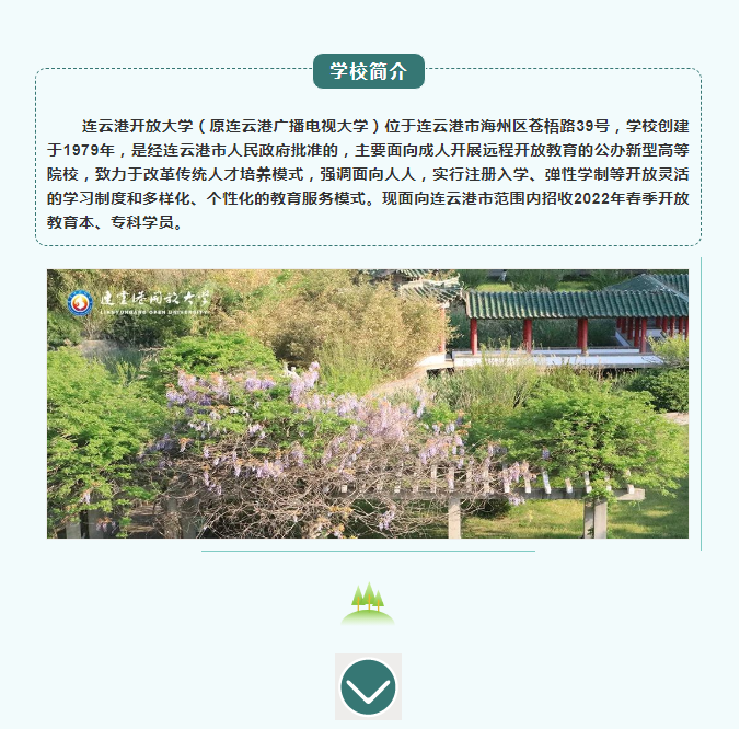 ?2022年春季連云港開放大學開放教育招生簡章（贛榆校區）
