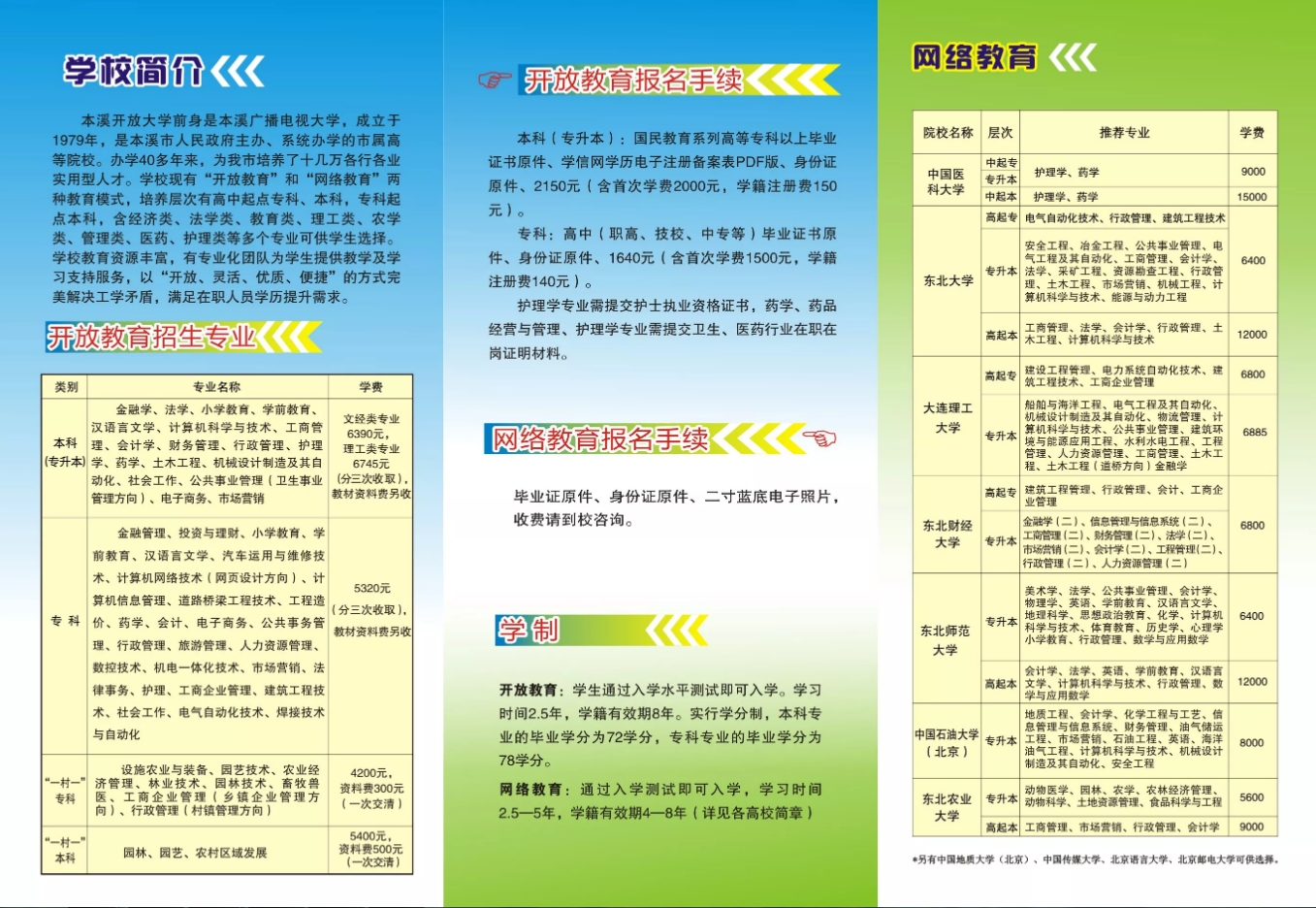 2022本溪南芬開放大學春季招生簡章